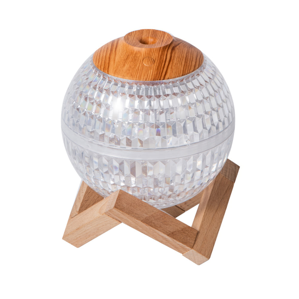 Mini Crystal Ball USB Humidifier with Colorful Light and Aroma Diffuser